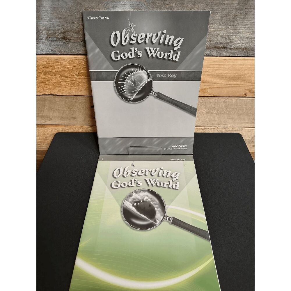 A Beka Observing God's World 4th Ed. Test Key / Answer Key 6th Grade